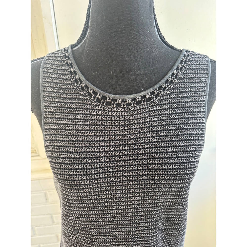 Theory Bronella Crochet Knit Shift Dress Medium minimalist luxury staple boho - Picture 2 of 10